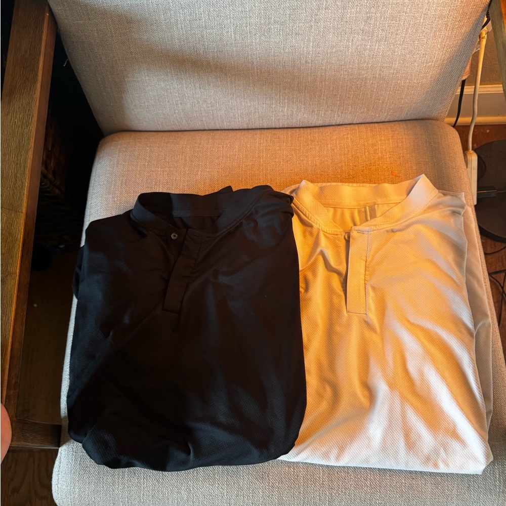 Men's Black and White Polo Shirts